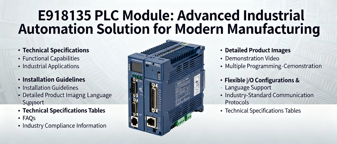 E918135 PLC Module: Advanced Industrial Automation Solution for Modern Manufacturing