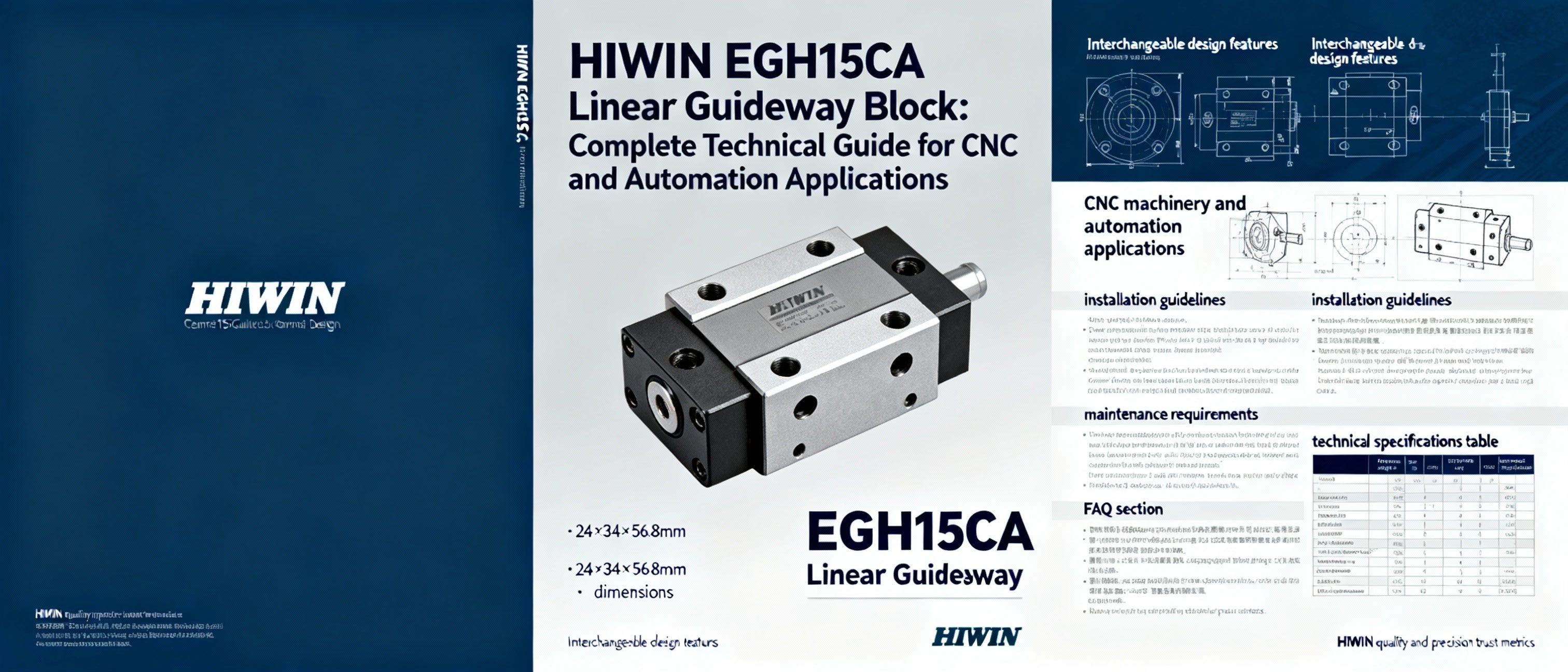 HIWIN EGH15CA Linear Guideway Block: Complete Technical Guide for CNC