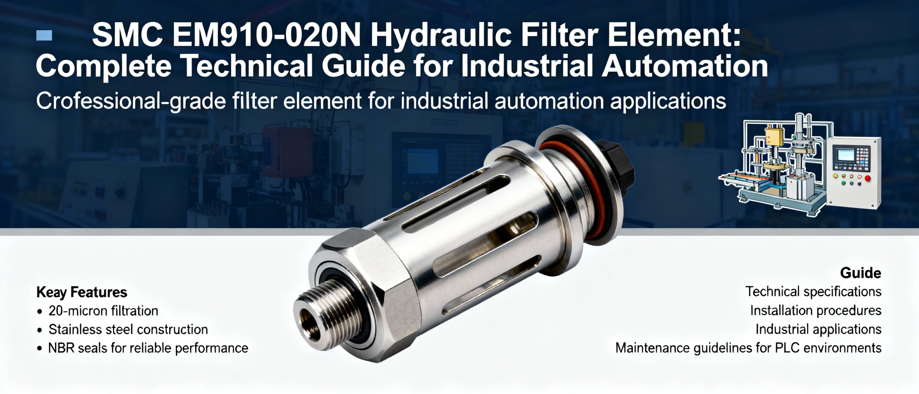 SMC EM910-020N Hydraulic Filter Element: Complete Technical Guide for