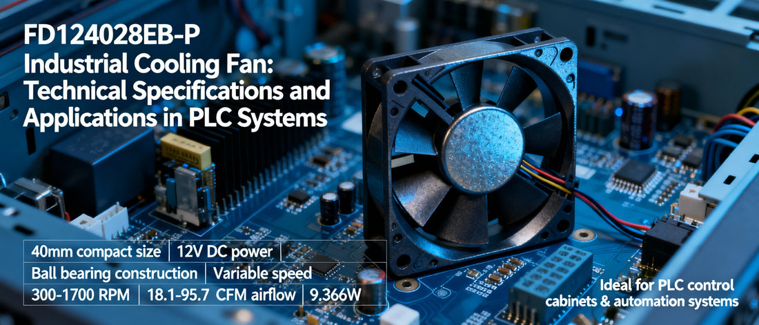 FD124028EB-P Industrial Cooling Fan: Technical Specifications and Applications in PLC Systems