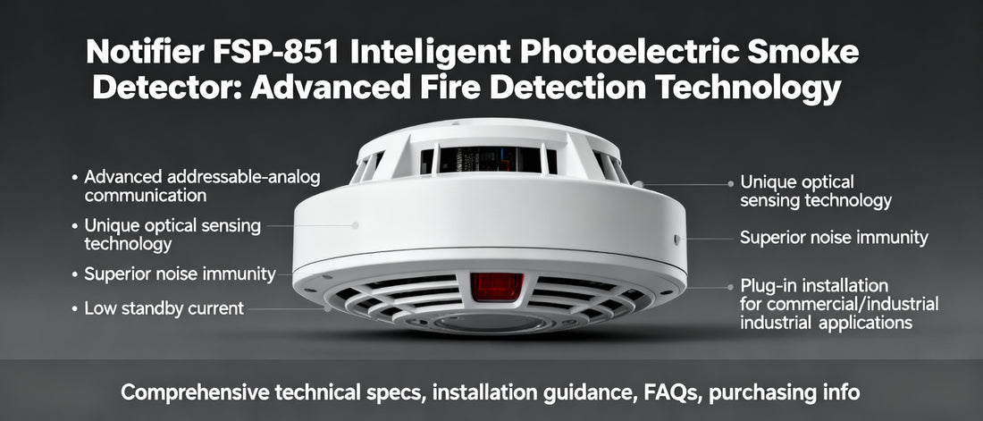 Notifier FSP-851 Intelligent Photoelectric Smoke Detector: Advanced Fire Detection Technology