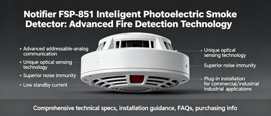 Notifier FSP-851 Intelligent Photoelectric Smoke Detector: Advanced Fire Detection Technology