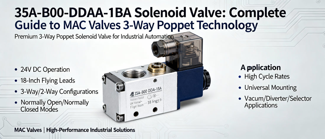35A-B00-DDAA-1BA Solenoid Valve: Complete Guide to MAC Valves 3-Way Poppet Technology