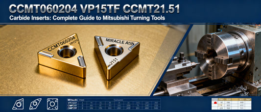 CCMT060204 VP15TF CCMT21.51 Carbide Inserts: Complete Guide to Mitsubishi Turning Tools