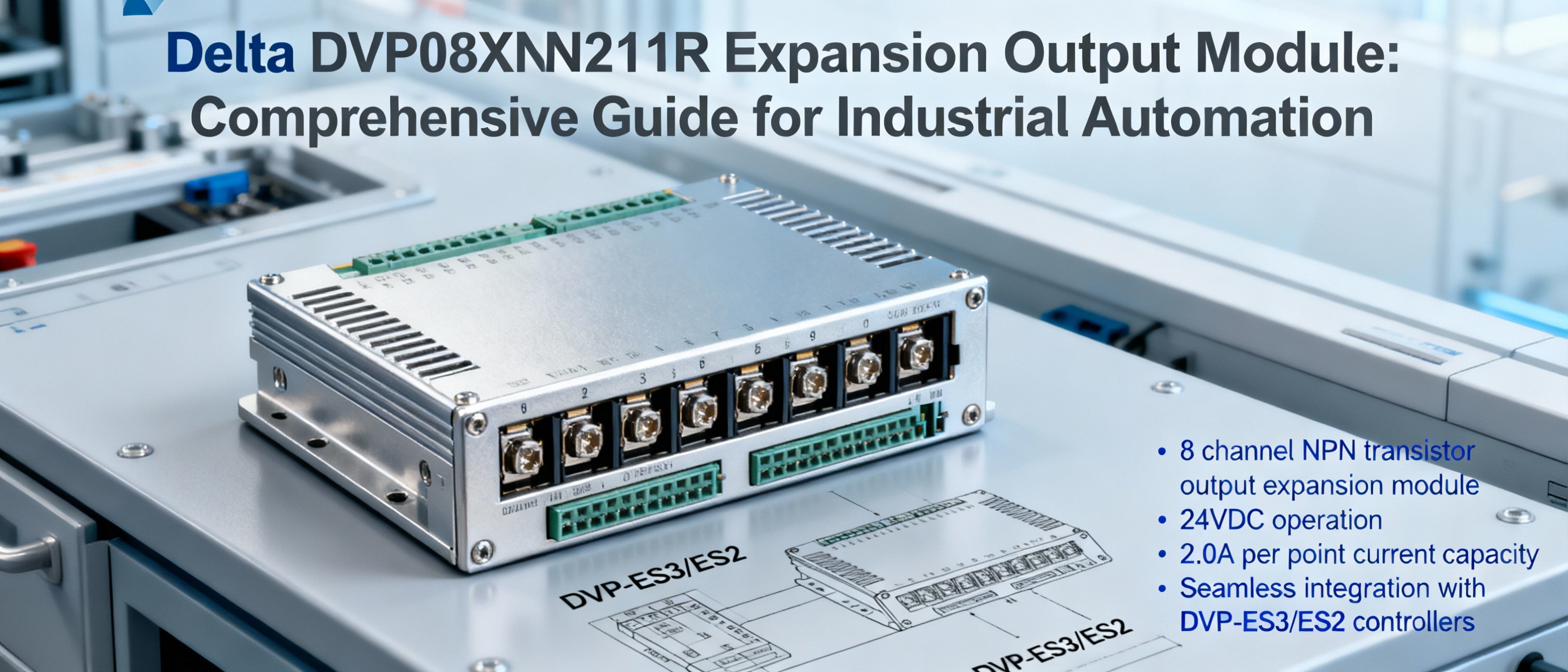 Ind Module Overview Delta DVP08XN211R Expansion Output Module: Comprehensive Guide for Ind