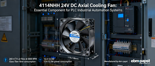 4114NHH 24V DC Axial Cooling Fan: Essential Component for PLC Industrial Automation Systems