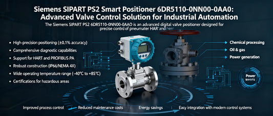 Siemens SIPART PS2 Smart Positioner 6DR5110-0NN00-0AA0: Advanced Valve Control Solution for Industrial Automation