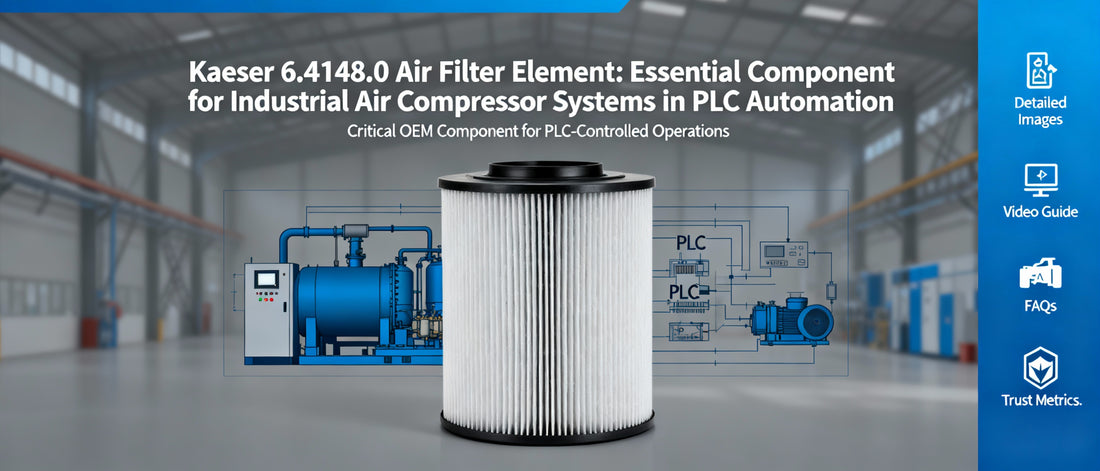 Kaeser 6.4148.0 Air Filter Element: Essential Component for Industrial Air Compressor Systems in PLC Automation