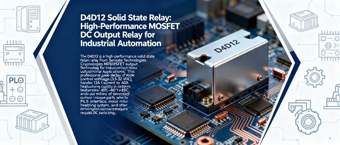 D4D12 Solid State Relay: High-Performance MOSFET DC Output Relay for Industrial Automation