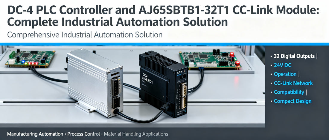 DC-4 PLC Controller and AJ65SBTB1-32T1 CC-Link Module: Complete Industrial Automation Solution