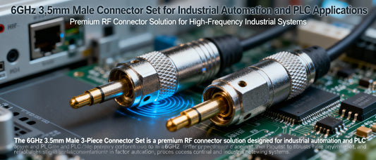 6GHz 3.5mm Male Connector Set for Industrial Automation and PLC Applications