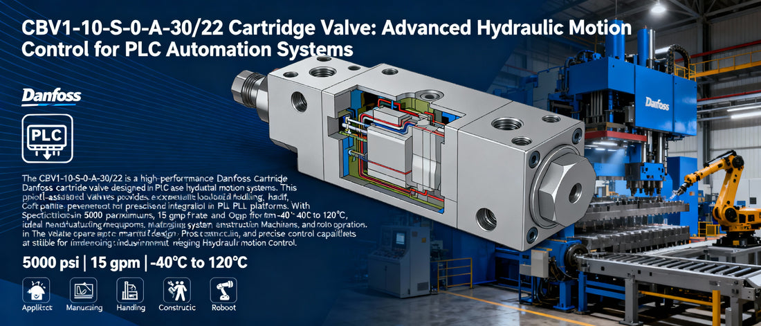 CBV1-10-S-0-A-30/22 Cartridge Valve: Advanced Hydraulic Motion Control for PLC Automation Systems