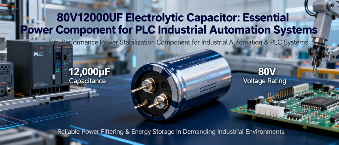80V12000UF Electrolytic Capacitor: Essential Power Component for PLC Industrial Automation Systems