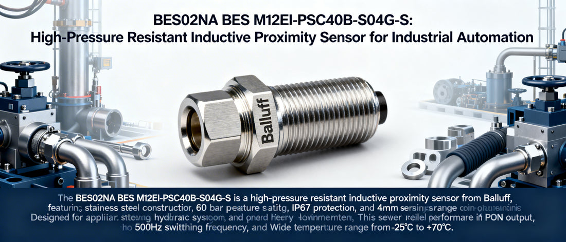 BES02NA BES M12EI-PSC40B-S04G-S: High-Pressure Resistant Inductive Proximity Sensor for Industrial Automation