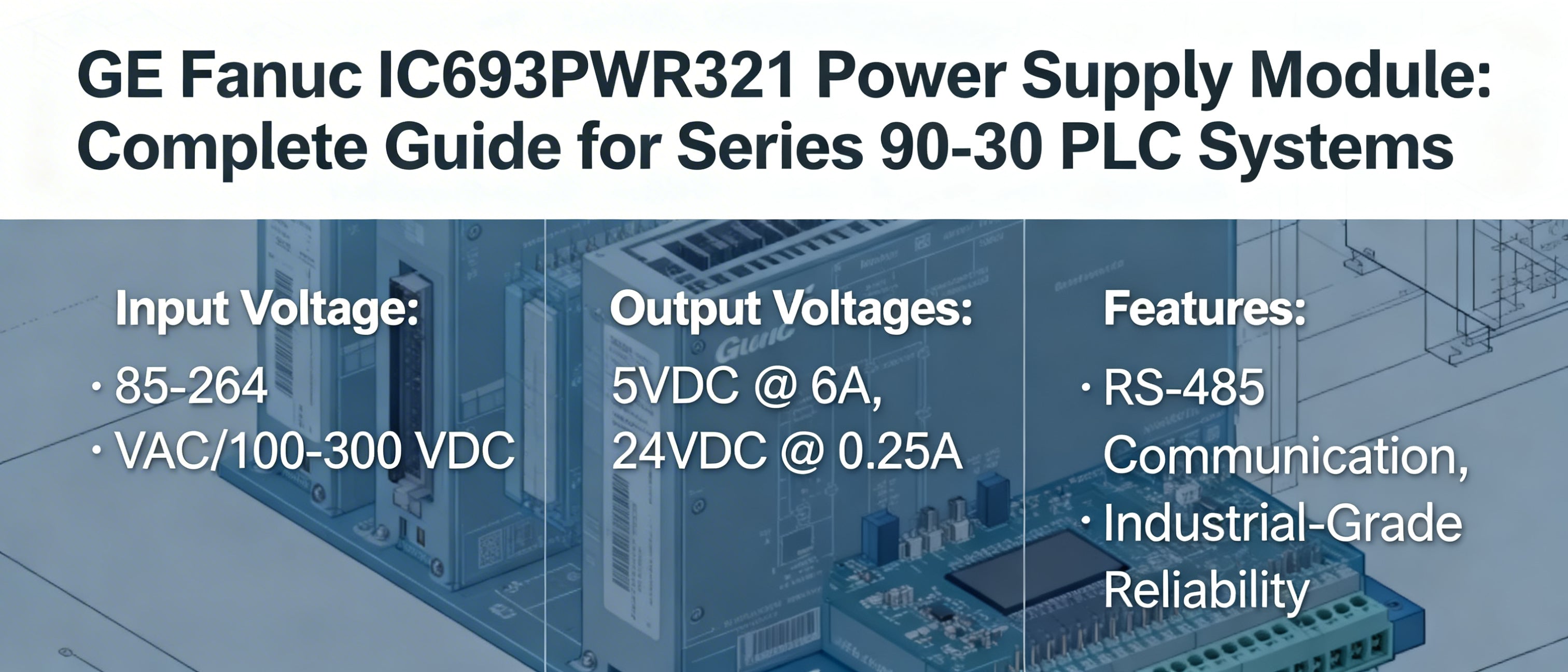 GE Fanuc IC693PWR321 Power Supply Module: Complete Guide for Series 90