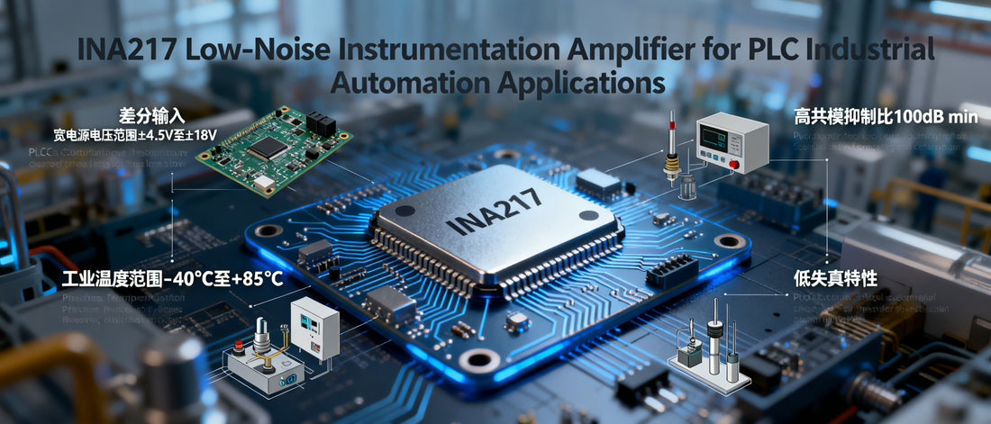 INA217 Low-Noise Instrumentation Amplifier for PLC Industrial Automation Applications