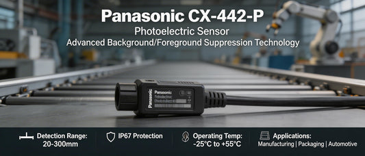 Panasonic CX-442-P Photoelectric Sensor: Advanced Background/Foreground Suppression Technology