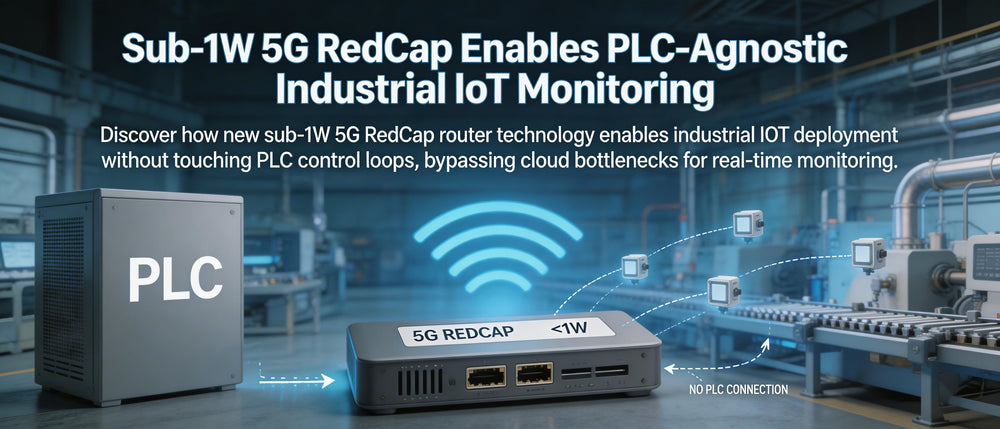 Sub-1W 5G RedCap Enables PLC-Agnostic Industrial IoT Monitoring