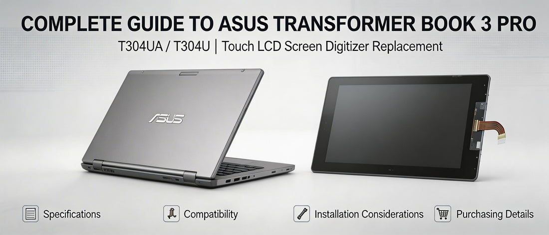 Complete Guide to ASUS Transformer Book 3 Pro T304UA/T304U Touch LCD Screen Digitizer Replacement