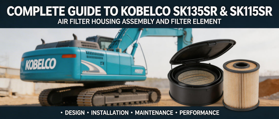 Complete Guide to Kobelco SK135SR & SK115SR Air Filter Housing Assembly and Filter Element