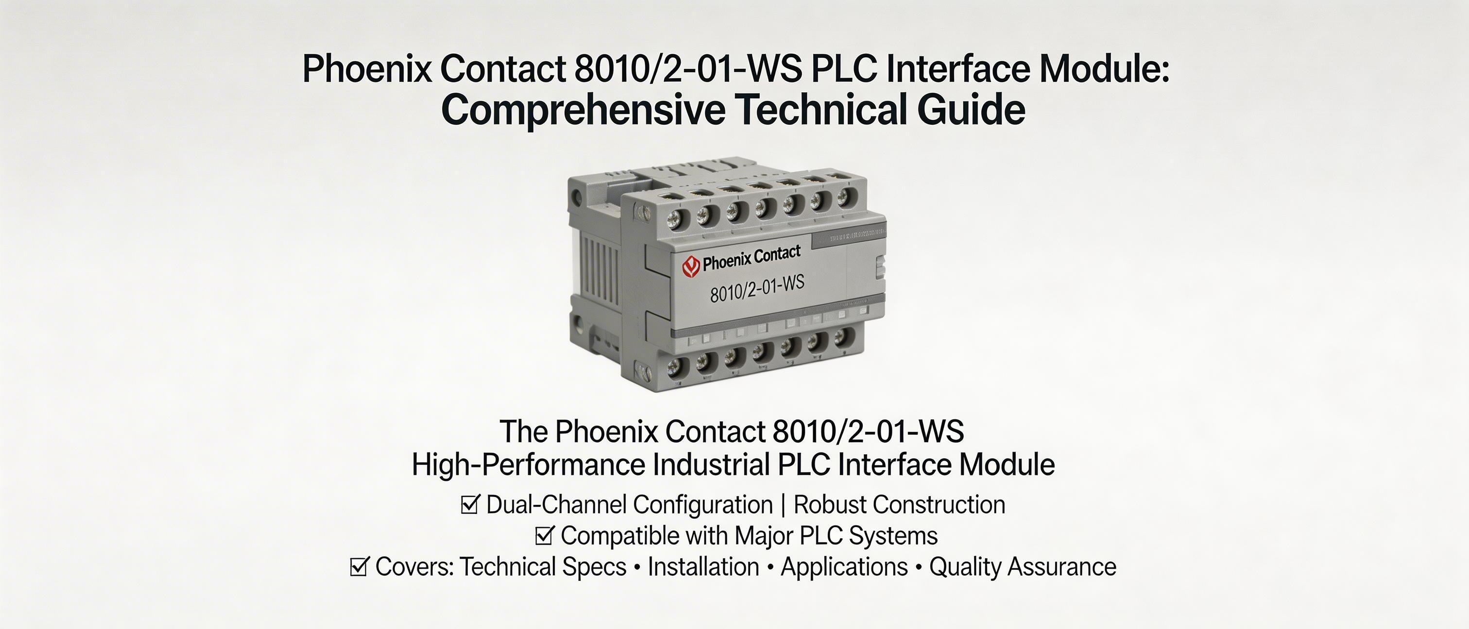Phoenix Contact 8010/2-01-WS PLC Interface Module: Comprehensive Techn