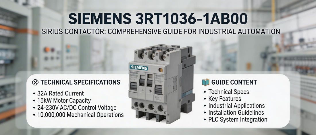 Siemens 3RT1036-1AB00 SIRIUS Contactor: Comprehensive Guide for Industrial Automation