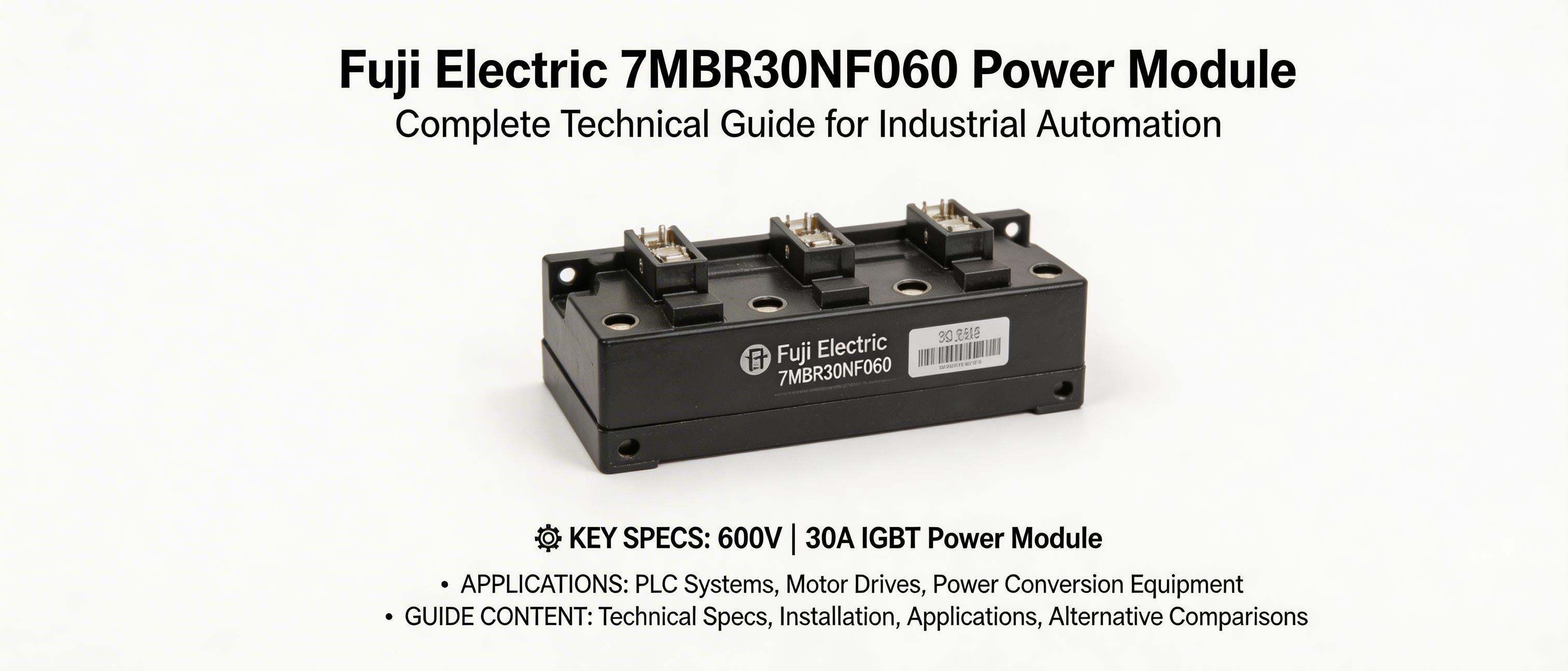 Fuji Power Module Fuji Electric 7MBR30NF060 Power Module: Complete Technical Guide for I