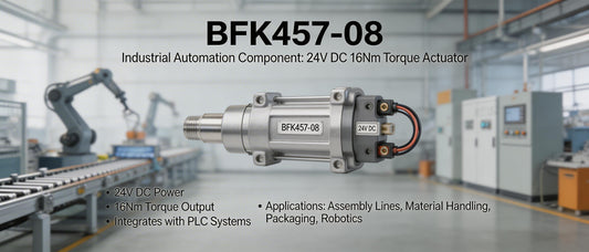 BFK457-08 Industrial Automation Component: 24V DC 16Nm Torque Actuator