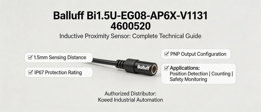 Balluff Bi1.5U-EG08-AP6X-V1131 4600520 Inductive Proximity Sensor: Complete Technical Guide