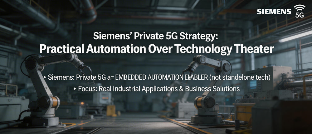 Siemens' Private 5G Strategy: Practical Automation Over Technology Theater