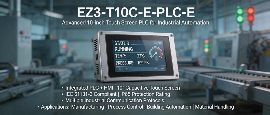 EZ3-T10C-E-PLC-E: Advanced 10-Inch Touch Screen PLC for Industrial Automation