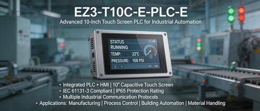 EZ3-T10C-E-PLC-E: Advanced 10-Inch Touch Screen PLC for Industrial Automation