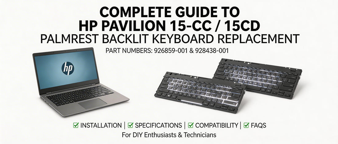 Complete Guide to HP Pavilion 15-CC 15CD Palmrest Backlit Keyboard Replacement (Part Numbers 926859-001 & 928438-001)