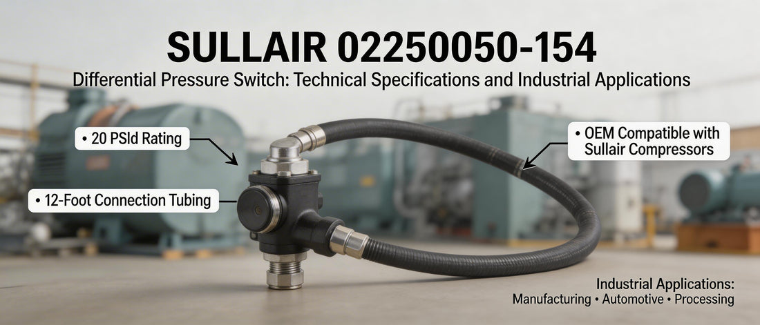 Sullair 02250050-154 Differential Pressure Switch: Technical Specifications and Industrial Applications