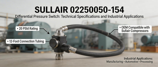 Sullair 02250050-154 Differential Pressure Switch: Technical Specifications and Industrial Applications