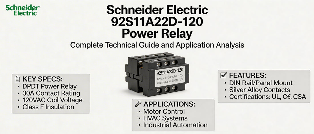 Schneider Electric 92S11A22D-120 Power Relay: Complete Technical Guide and Application Analysis