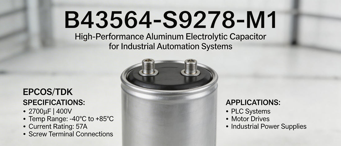B43564-S9278-M1: High-Performance Aluminum Electrolytic Capacitor for Industrial Automation Systems