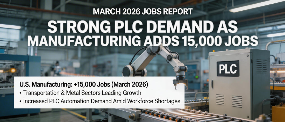 March 2026 Jobs Report Signals Strong PLC Demand as Manufacturing Adds 15,000 Jobs
