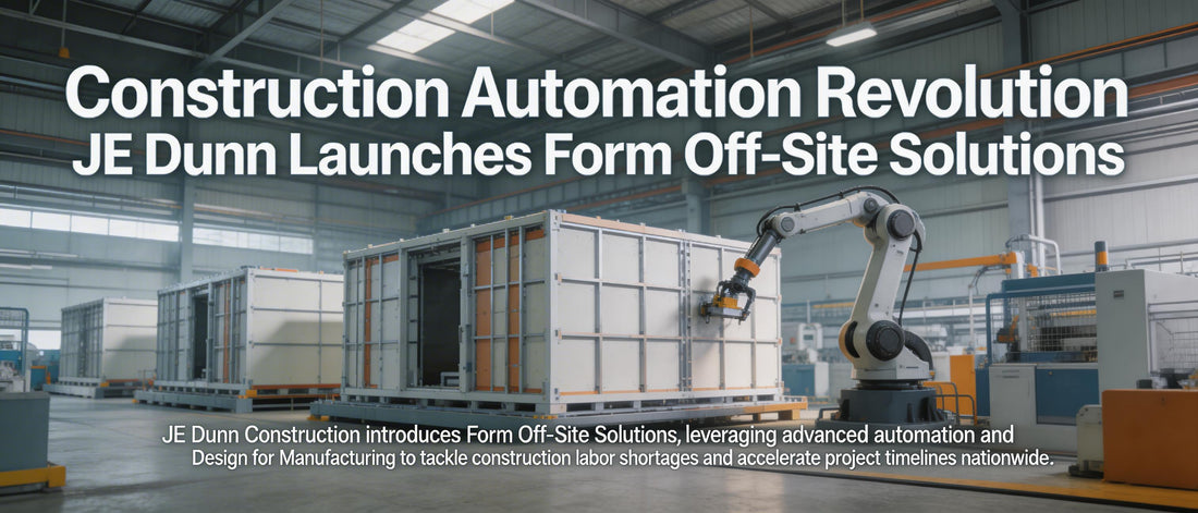 Construction Automation Revolution: JE Dunn Launches Form Off-Site Solutions