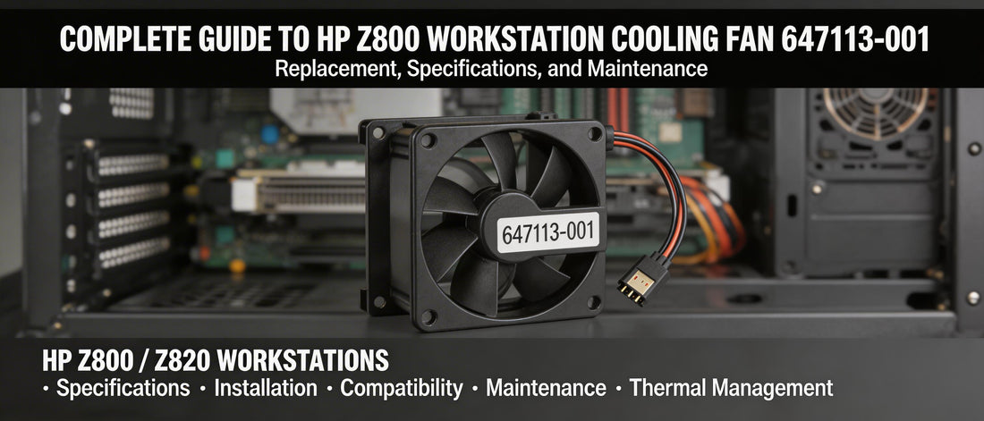 Complete Guide to HP Z800 Workstation Cooling Fan 647113-001: Replacement, Specifications, and Maintenance