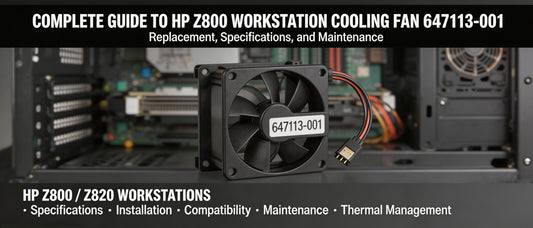 Complete Guide to HP Z800 Workstation Cooling Fan 647113-001: Replacement, Specifications, and Maintenance