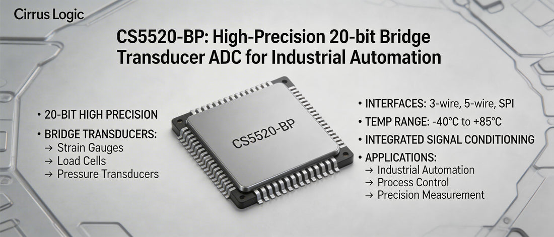 CS5520-BP: High-Precision 20-bit Bridge Transducer ADC for Industrial Automation