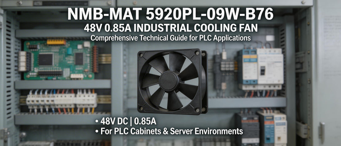 NMB-MAT 5920PL-09W-B76 48V 0.85A Industrial Cooling Fan: Comprehensive Technical Guide for PLC Applications