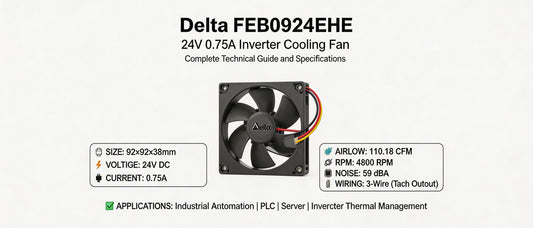 Delta FFB0924EHE 24V 0.75A Inverter Cooling Fan: Complete Technical Guide and Specifications