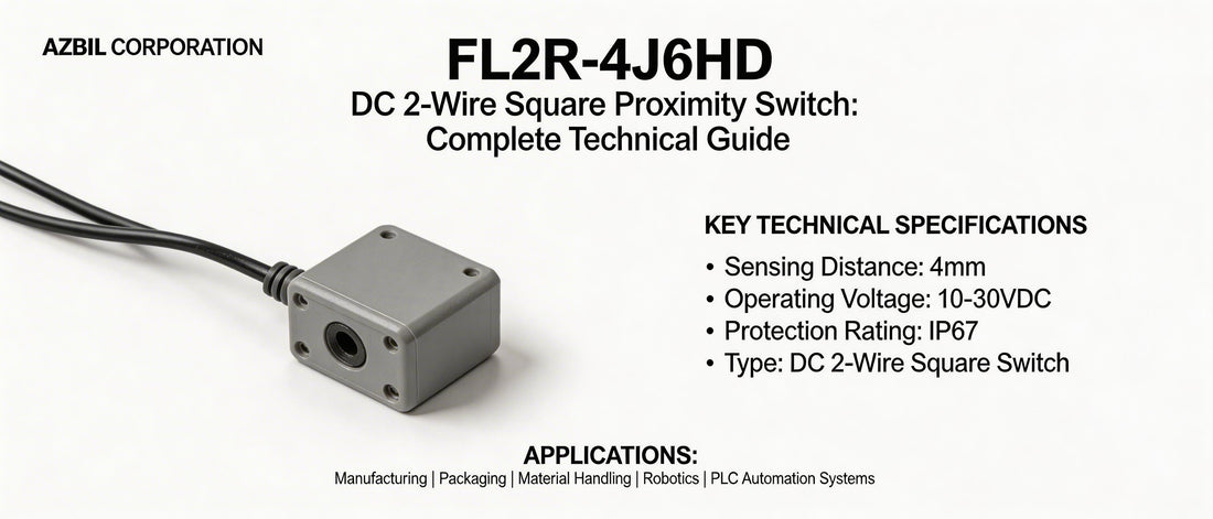 FL2R-4J6HD DC 2-Wire Square Proximity Switch: Complete Technical Guide
