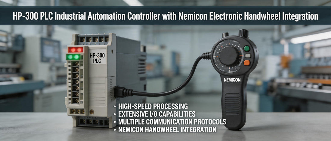 HP-300 PLC Industrial Automation Controller with Nemicon Electronic Handwheel Integration