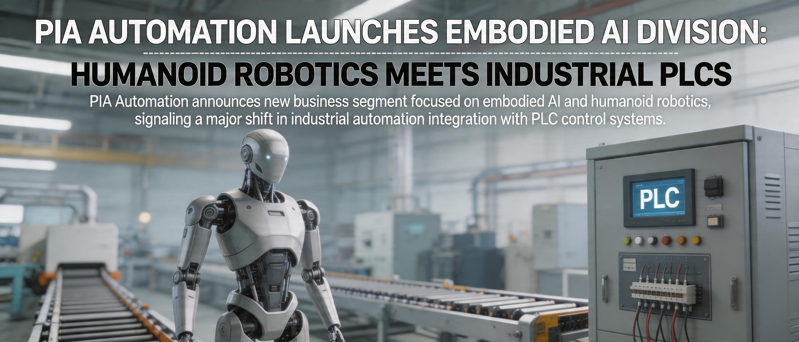 PIA Automation Launches Embodied AI Division: Humanoid Robotics Meets