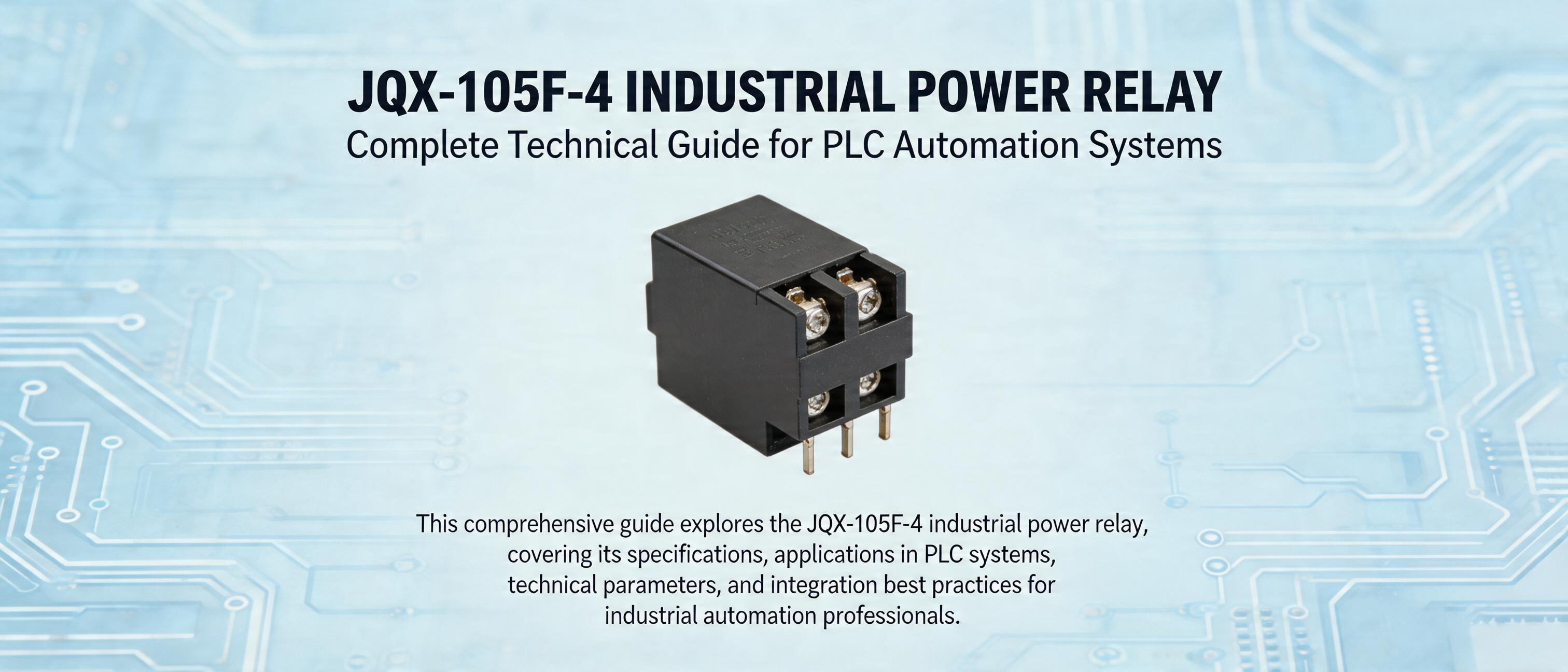 JQX-105F-4 Industrial Power Relay: Complete Technical Guide for PLC Au