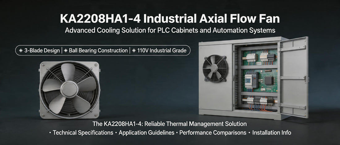 KA2208HA1-4 Industrial Axial Flow Fan: Advanced Cooling Solution for PLC Cabinets and Automation Systems