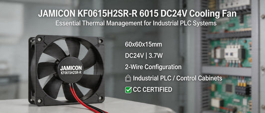 JAMICON KF0615H2SR-R 6015 DC24V Cooling Fan: Essential Thermal Management for Industrial PLC Systems